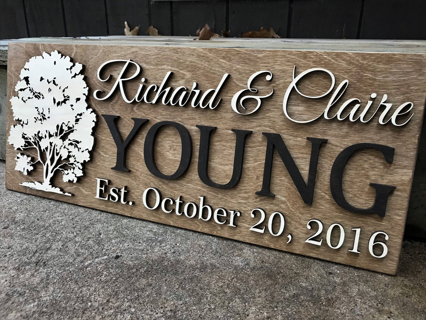 Family Name Sign Wedding Established Sign Wedding Last Name Sign 3D Wall Art Wedding Name Sign Personalized Wedding Gift Custom Est Sign
