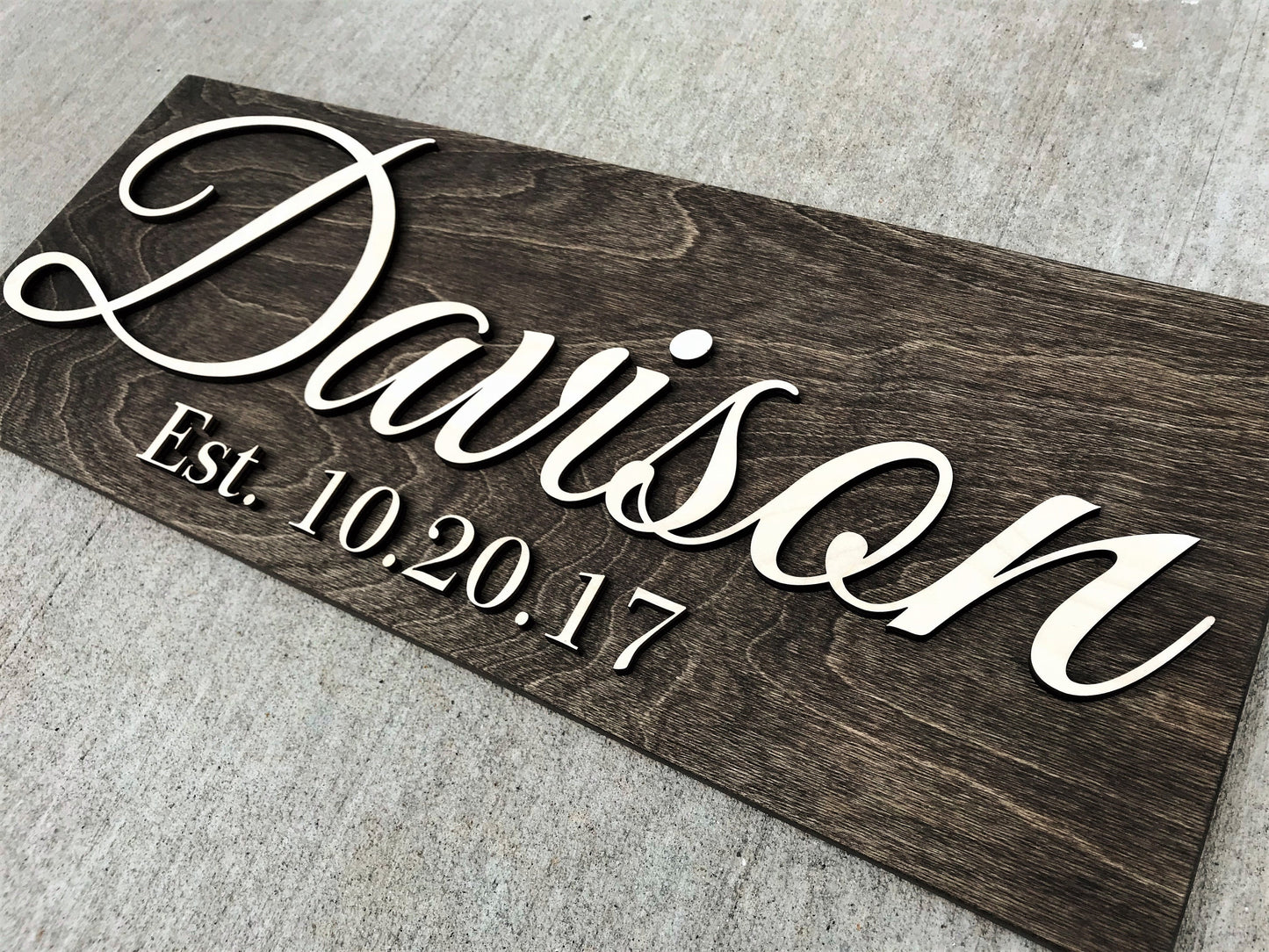 Custom Wood Sign Personalized Wedding Gift Last Name Established Sign Family Name Sign Anniversary Gift Wooden Sign Wedding Sign Couple Gift