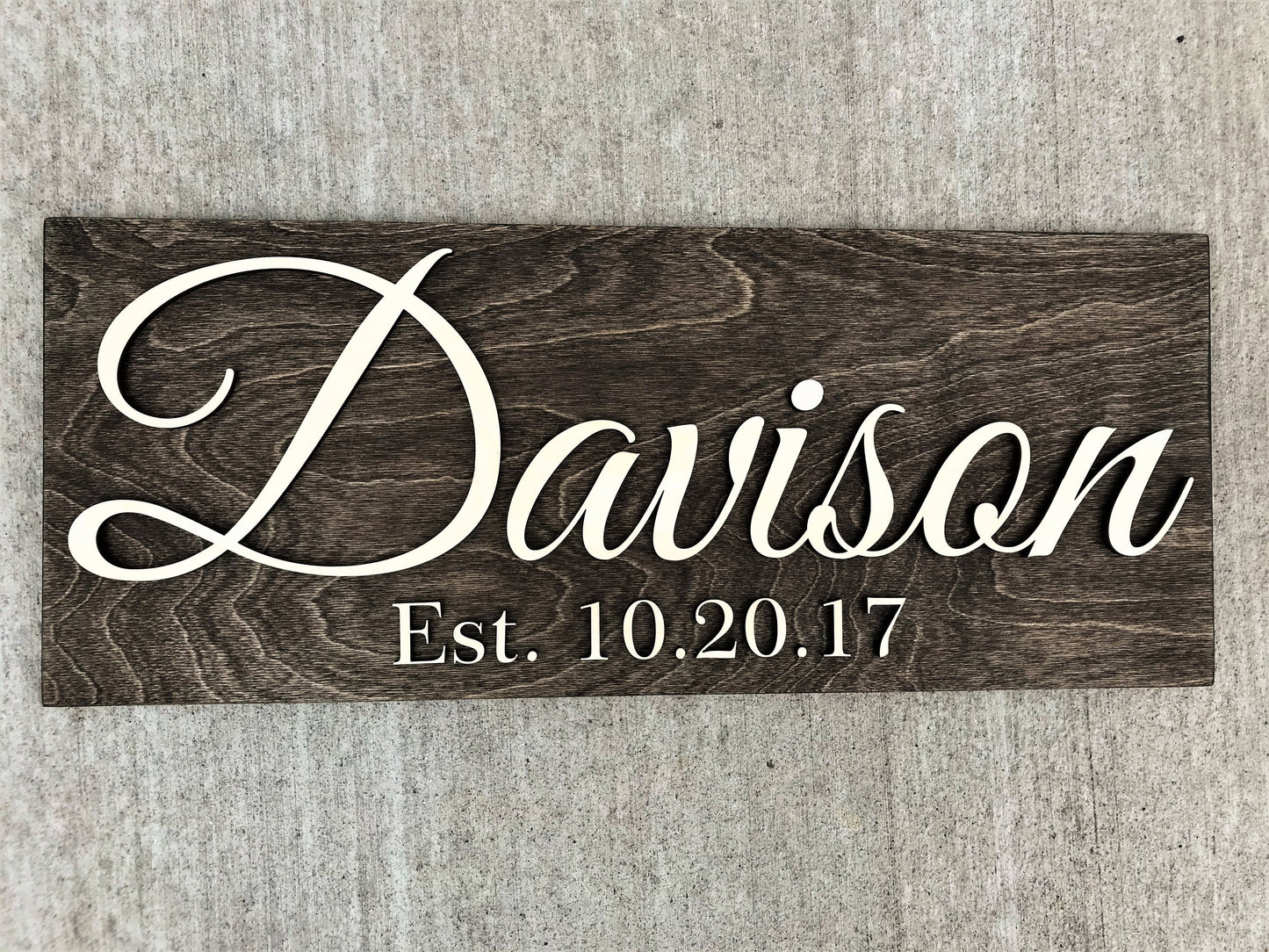 Custom Wood Sign Personalized Wedding Gift Last Name Established Sign Family Name Sign Anniversary Gift Wooden Sign Wedding Sign Couple Gift
