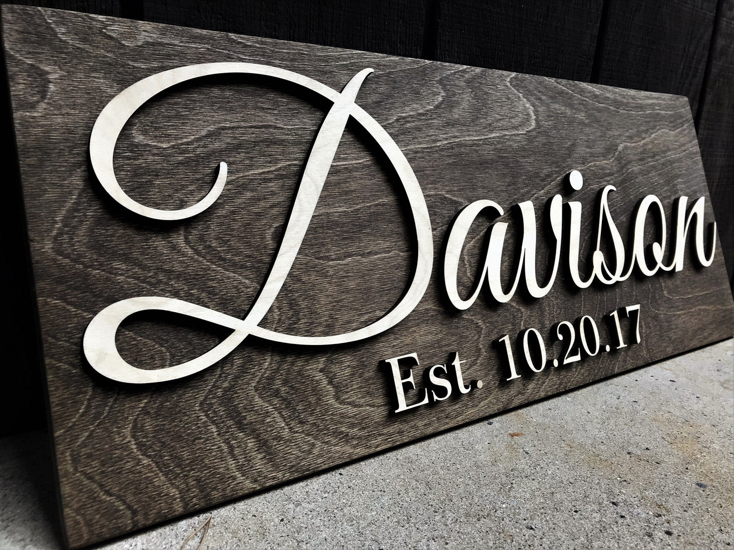 Custom Wood Sign Personalized Wedding Gift Last Name Established Sign Family Name Sign Anniversary Gift Wooden Sign Wedding Sign Couple Gift