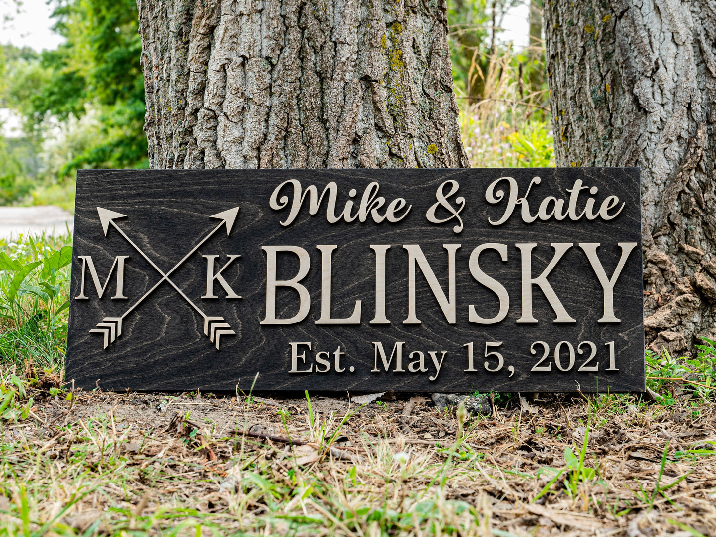 Wedding Decor | Personalized Wedding Gift | Rustic Wedding Decor | Engagement Gifts | Gift for Couple | Love Arrow Wood Sign Wedding Signage