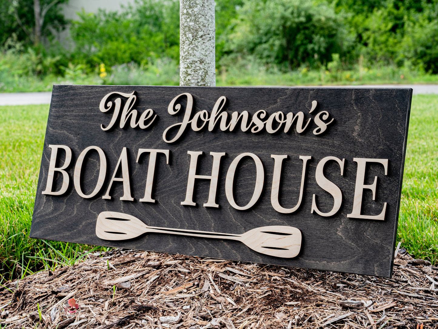 Lake House Decor | Nautical Decor | Boat Decor | Lake House Wall Art | 3D Wood Sign | Lake Gifts | Beach Decor Personalized Lake House Sign
