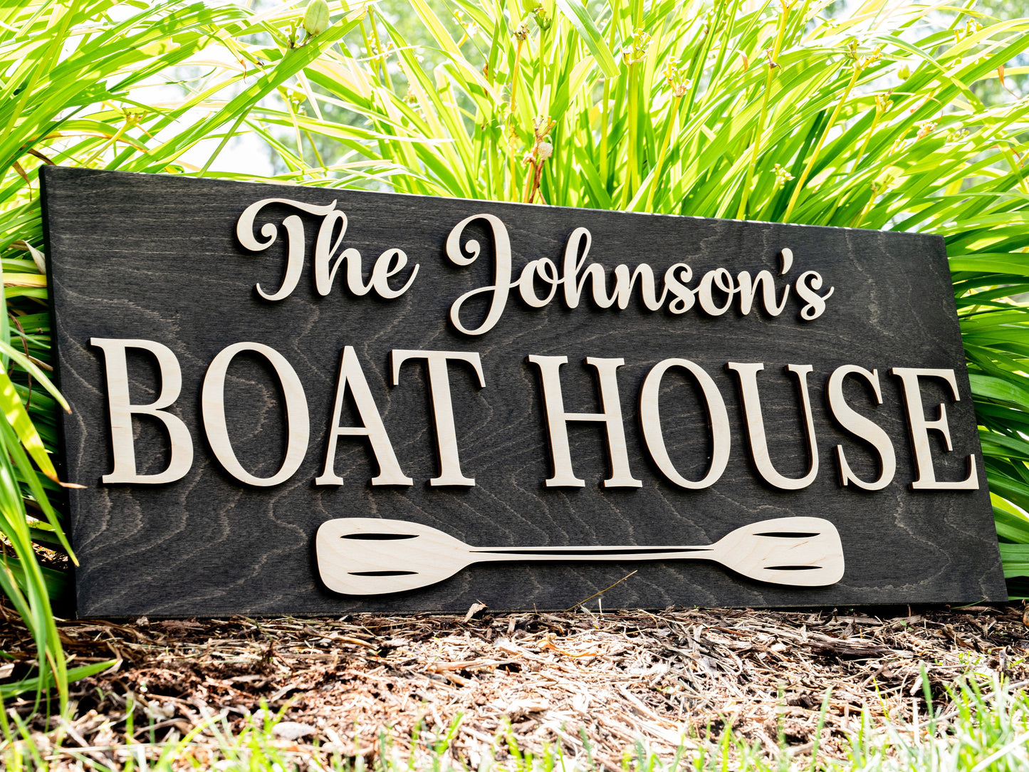 Lake House Decor | Nautical Decor | Boat Decor | Lake House Wall Art | 3D Wood Sign | Lake Gifts | Beach Decor Personalized Lake House Sign