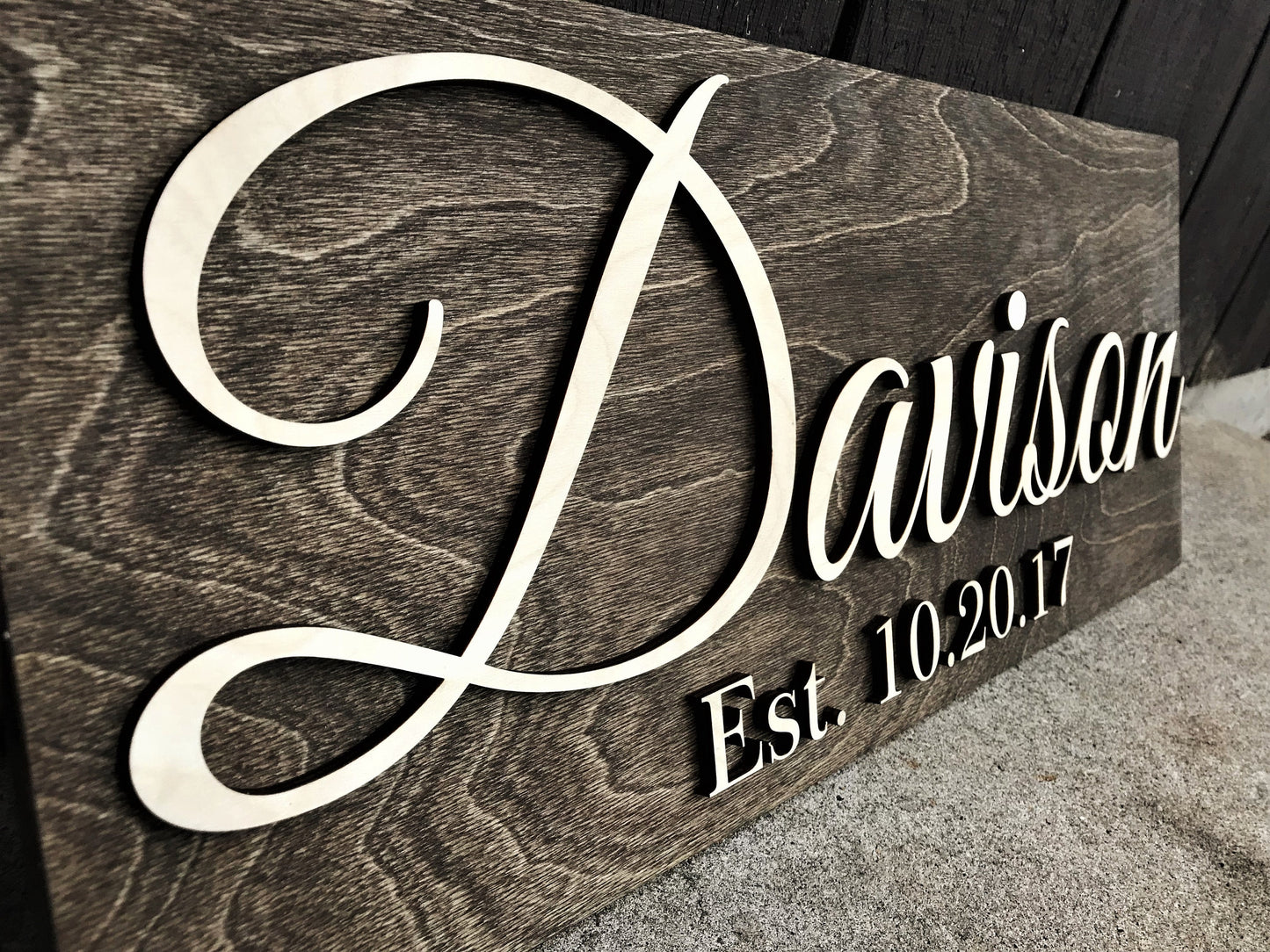 Custom Wood Sign Personalized Wedding Gift Last Name Established Sign Family Name Sign Anniversary Gift Wooden Sign Wedding Sign Couple Gift