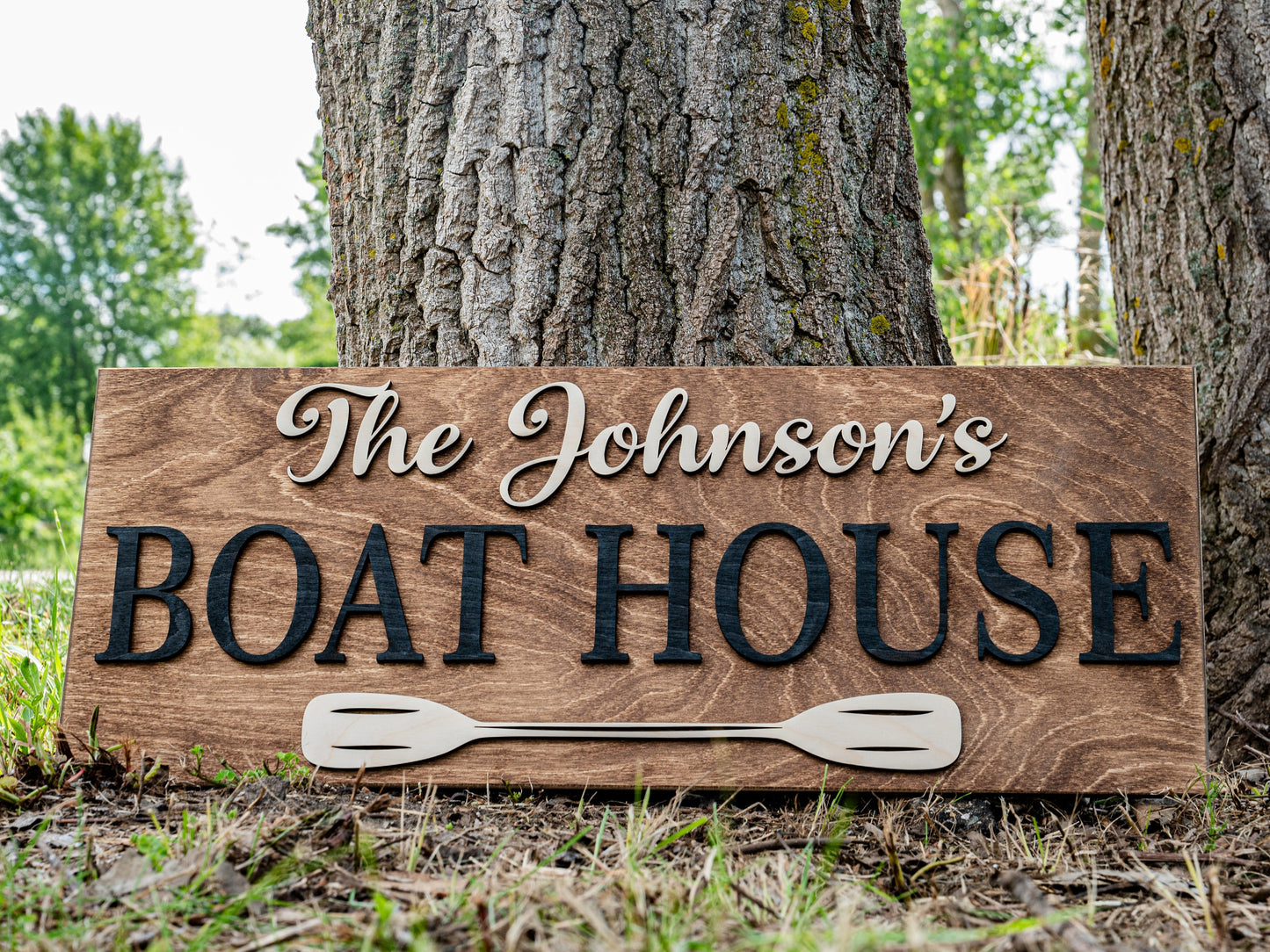Lake House Decor | Nautical Decor | Boat Decor | Lake House Wall Art | 3D Wood Sign | Lake Gifts | Beach Decor Personalized Lake House Sign