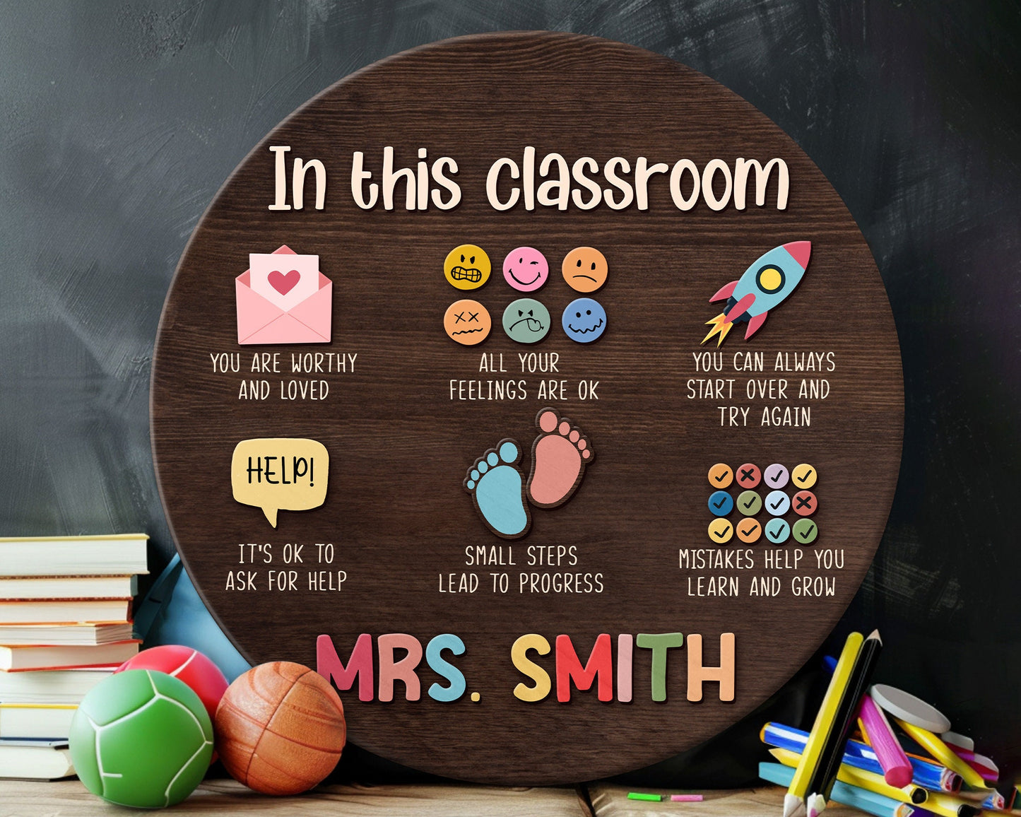 Personalized Teacher Sign, 3D Teacher Door Sign, Classroom Door Hanger, Back To School Sign Gift, Special Education Welcome Sign, SPED Sign