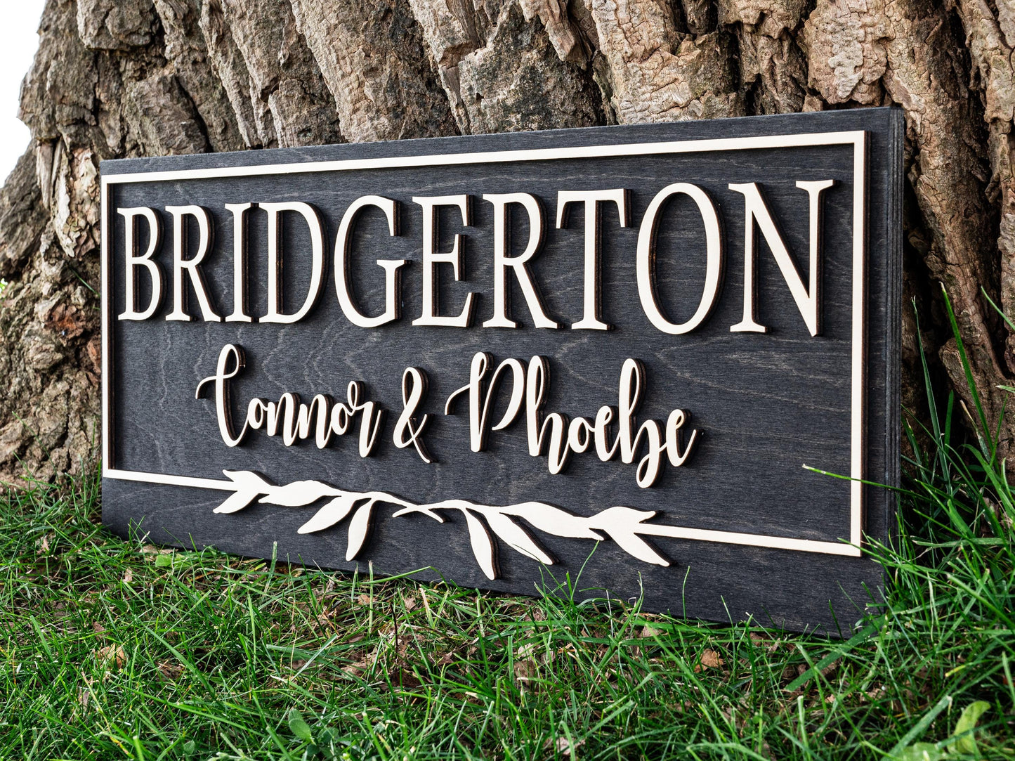 Floral Last Name Sign | Custom Wood Established Sign | Personalized Wedding Gift | Wedding Sign | 3D Sign Family Name Sign Anniversary Gift