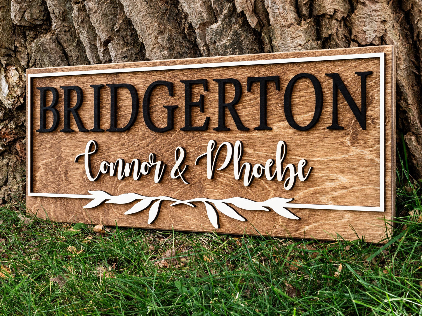 Floral Last Name Sign | Custom Wood Established Sign | Personalized Wedding Gift | Wedding Sign | 3D Sign Family Name Sign Anniversary Gift