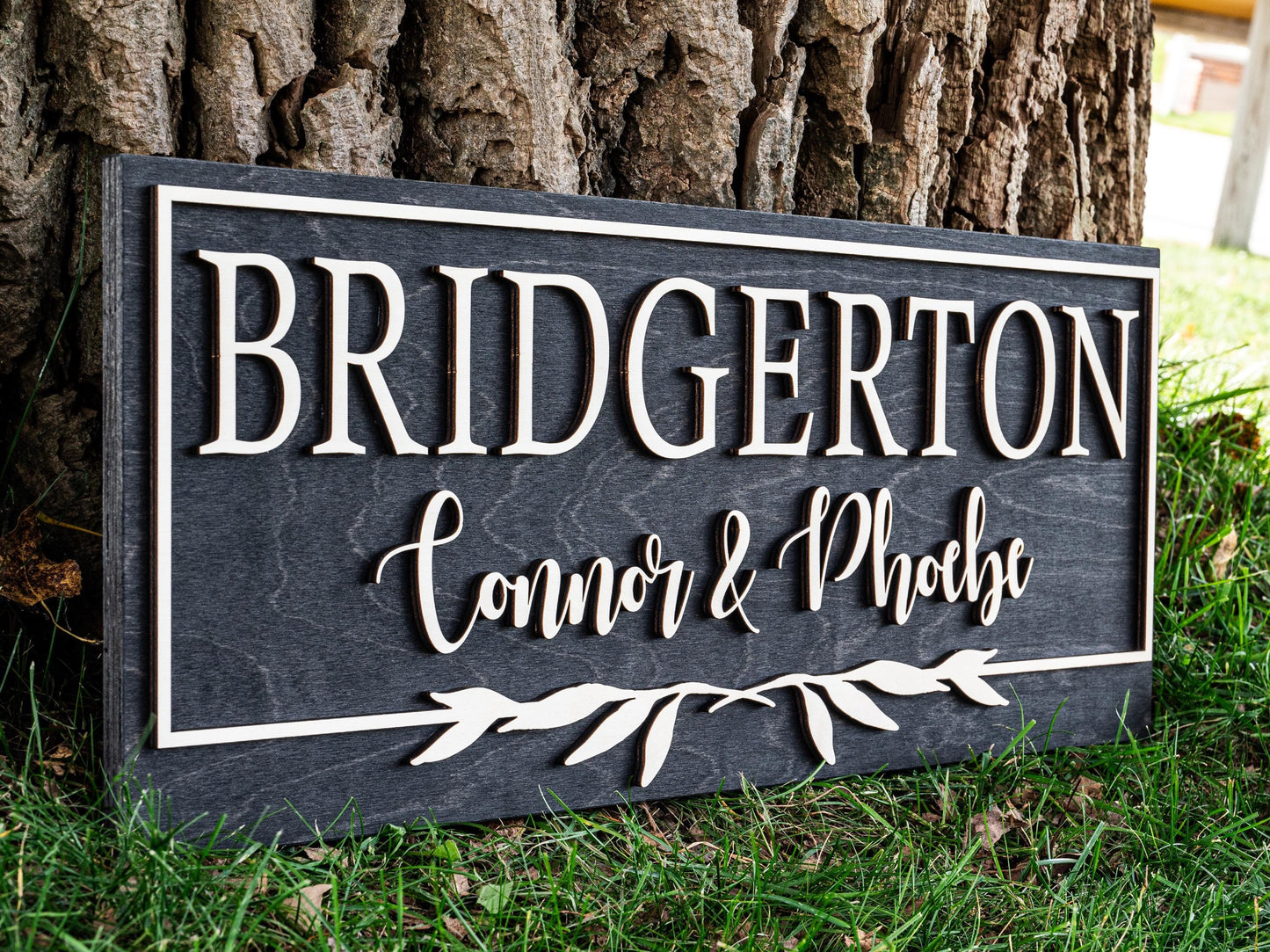 Floral Last Name Sign | Custom Wood Established Sign | Personalized Wedding Gift | Wedding Sign | 3D Sign Family Name Sign Anniversary Gift