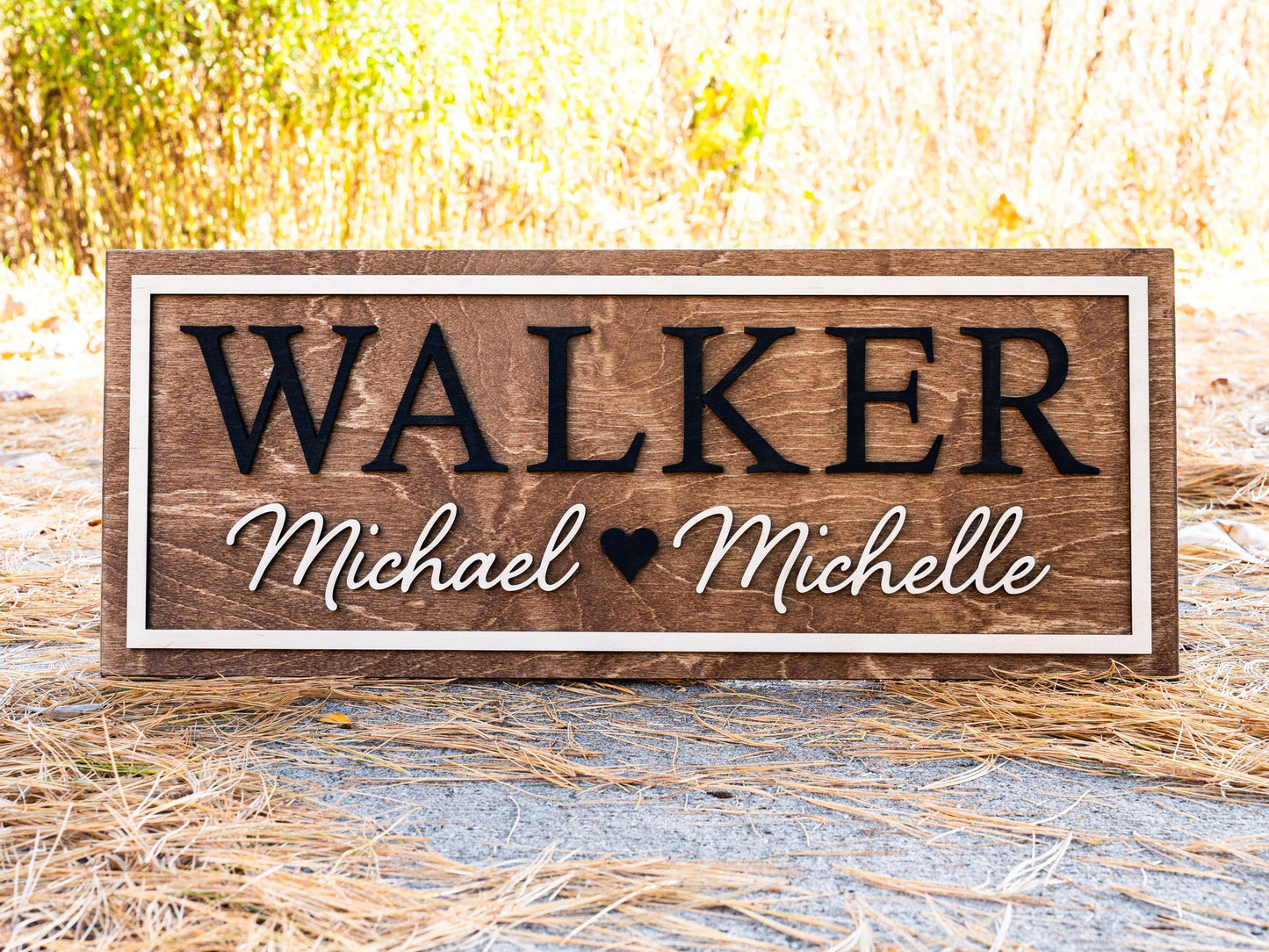 Last Name Established Sign | Gift for Couples | Personalized Wedding Gift Anniversary Gift | Bridal Shower Gift | Engagement Gifts Wood Sign