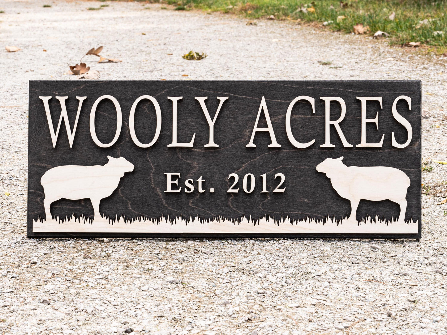 Personalized Farm Sign | Farmhouse Wall Decor | Wooden Sheep Sign | Farmhouse Sign | Farmer Gifts | Sheep Sign | Wood Ranch Sign Farm Decor