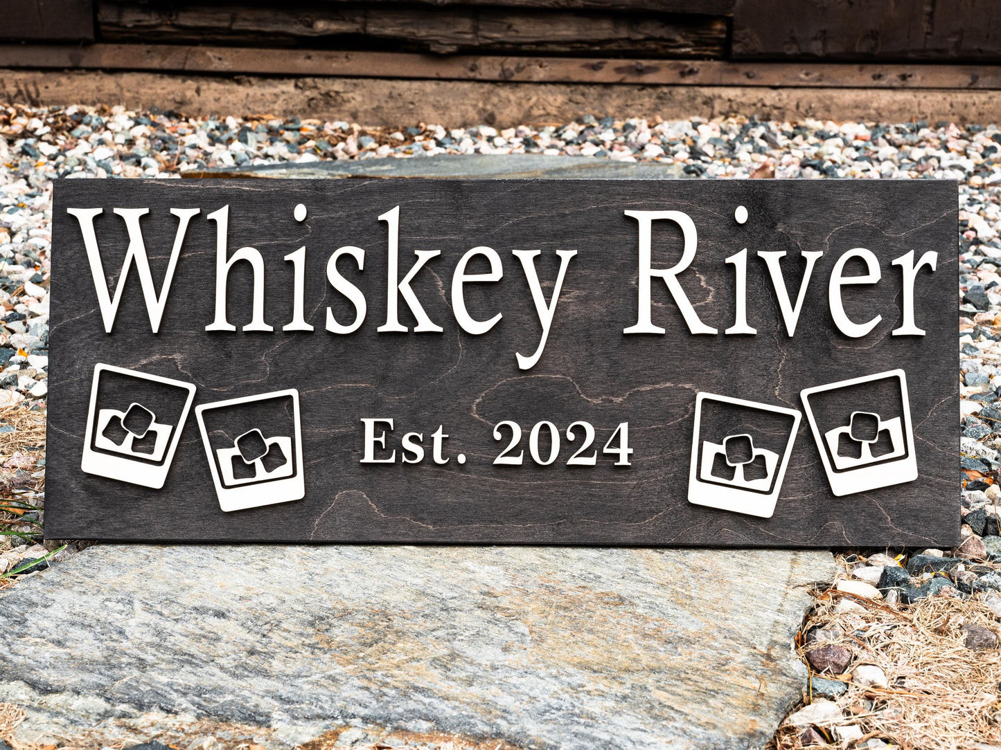 Man Cave Pub Bar Decor | Personalized Bar Cocktail Sign | Custom Wooden Sign Personalized Cabin Gift Rustic Home Decor Basement Bar Home Bar