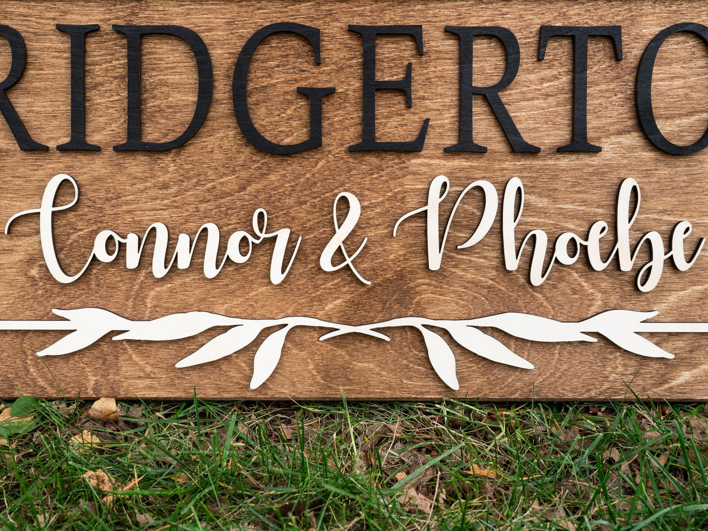 Floral Last Name Sign | Custom Wood Established Sign | Personalized Wedding Gift | Wedding Sign | 3D Sign Family Name Sign Anniversary Gift