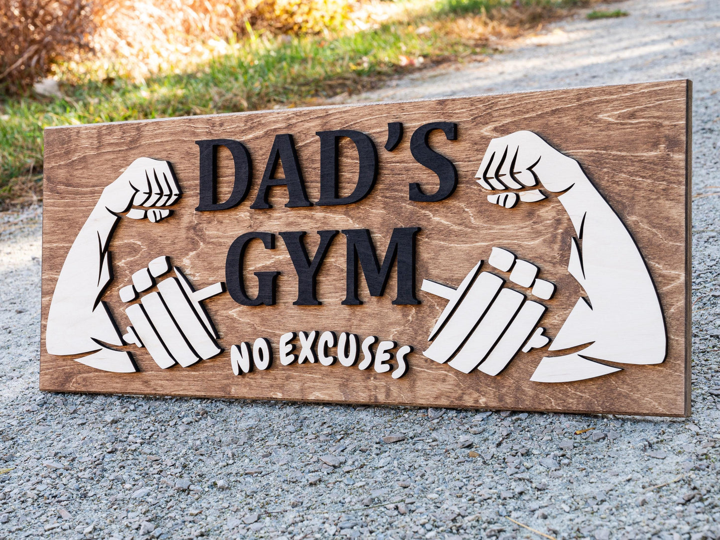 Personalized CrossFit Gym Workout Room Name Sign Home Gym Sign Custom Muscle Name Sign Custom Fathers Day Gift Personalized Gift for Dad Mom