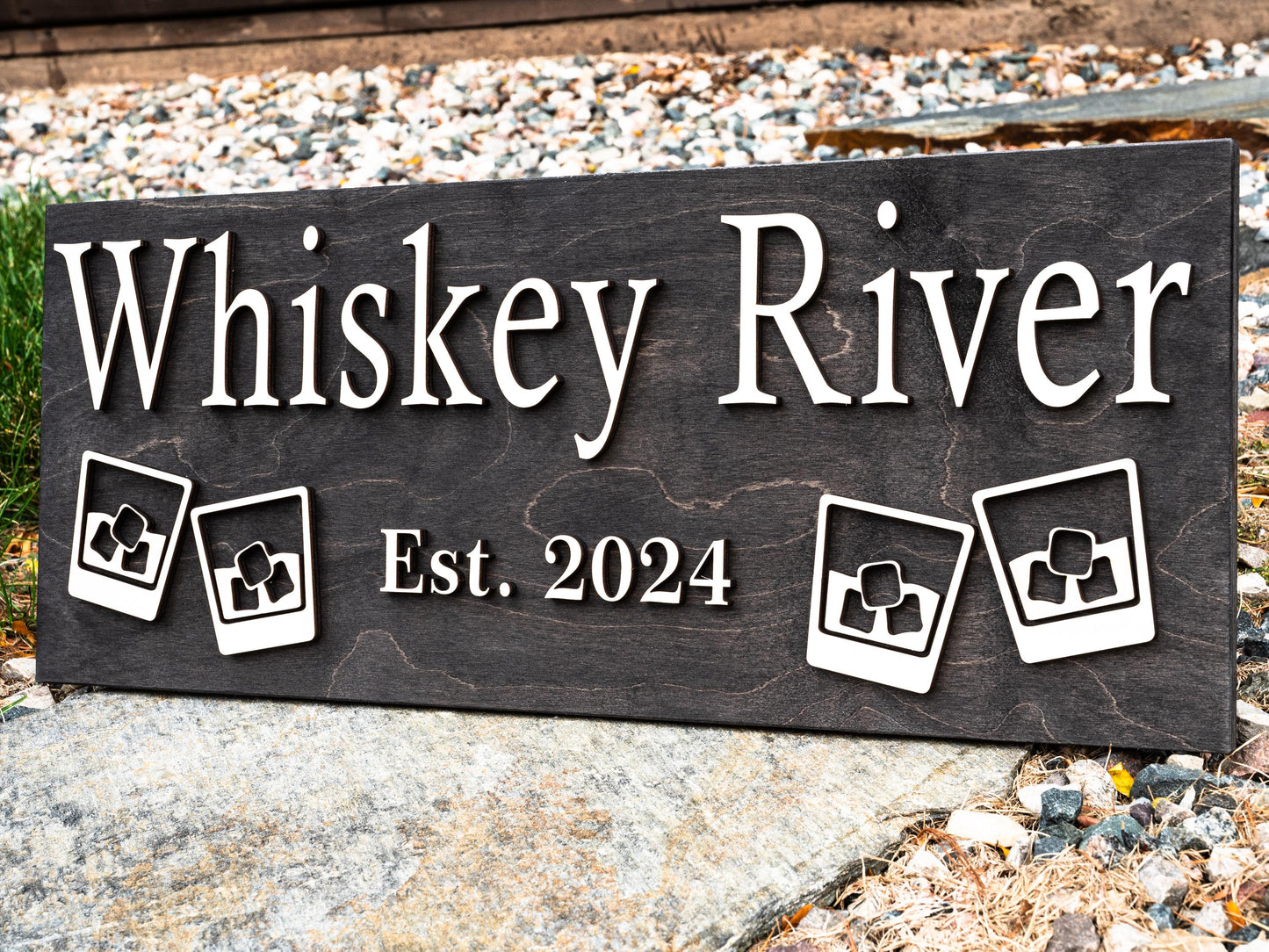Man Cave Pub Bar Decor | Personalized Bar Cocktail Sign | Custom Wooden Sign Personalized Cabin Gift Rustic Home Decor Basement Bar Home Bar
