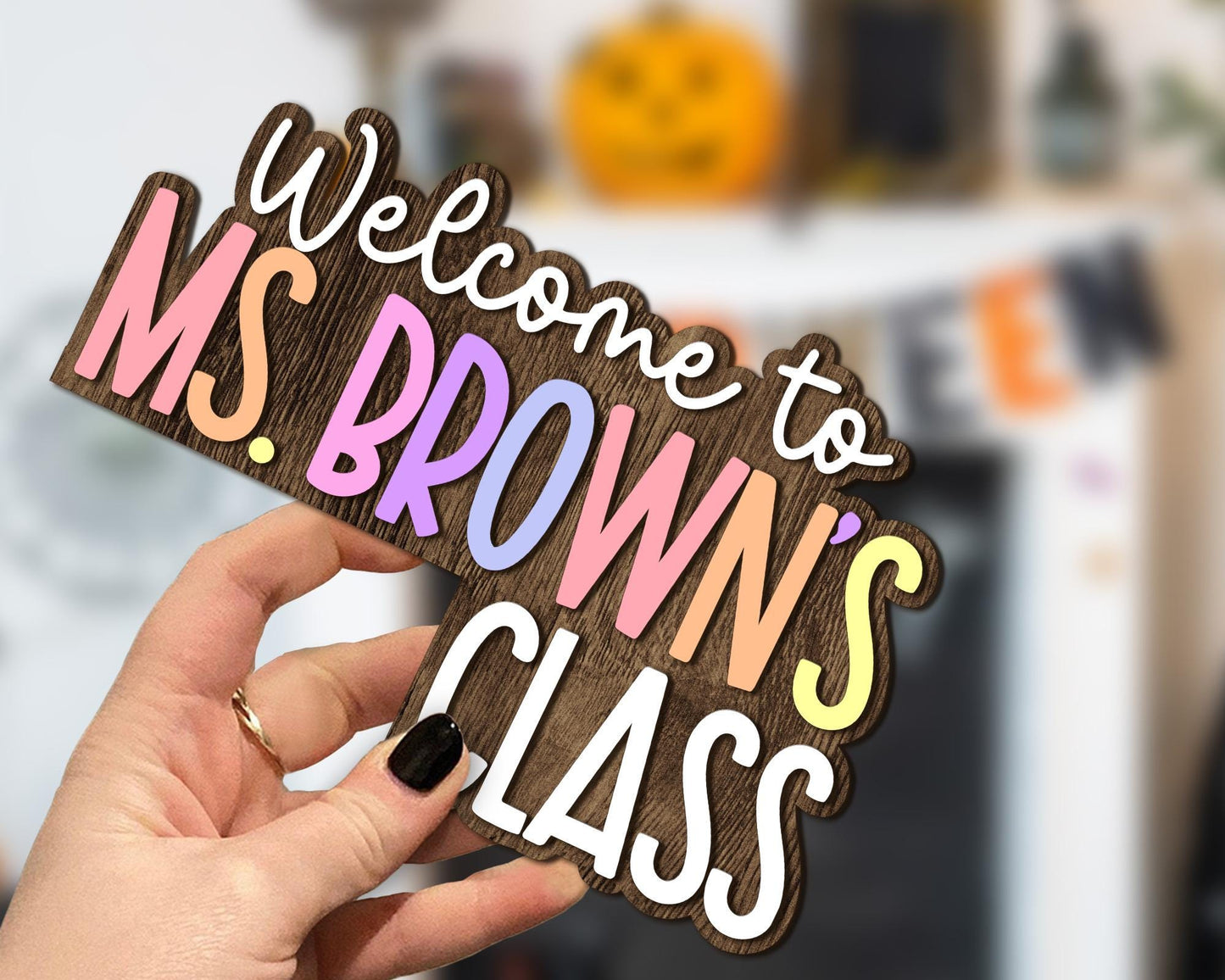 Personalized Teacher 3D Doorframe Sign, Classroom Decor, Custom Teacher Doorframe Corner Sign, Teacher Appreciation Gifts, Teachers Day Gift
