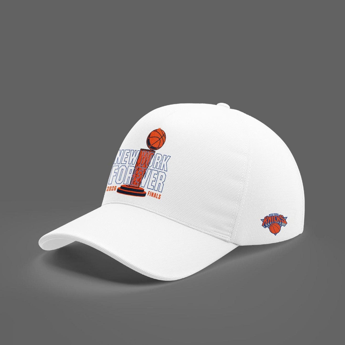 Men's New York Knicks White Cap, Stevie Knicks White Cap, Finals Games 2026