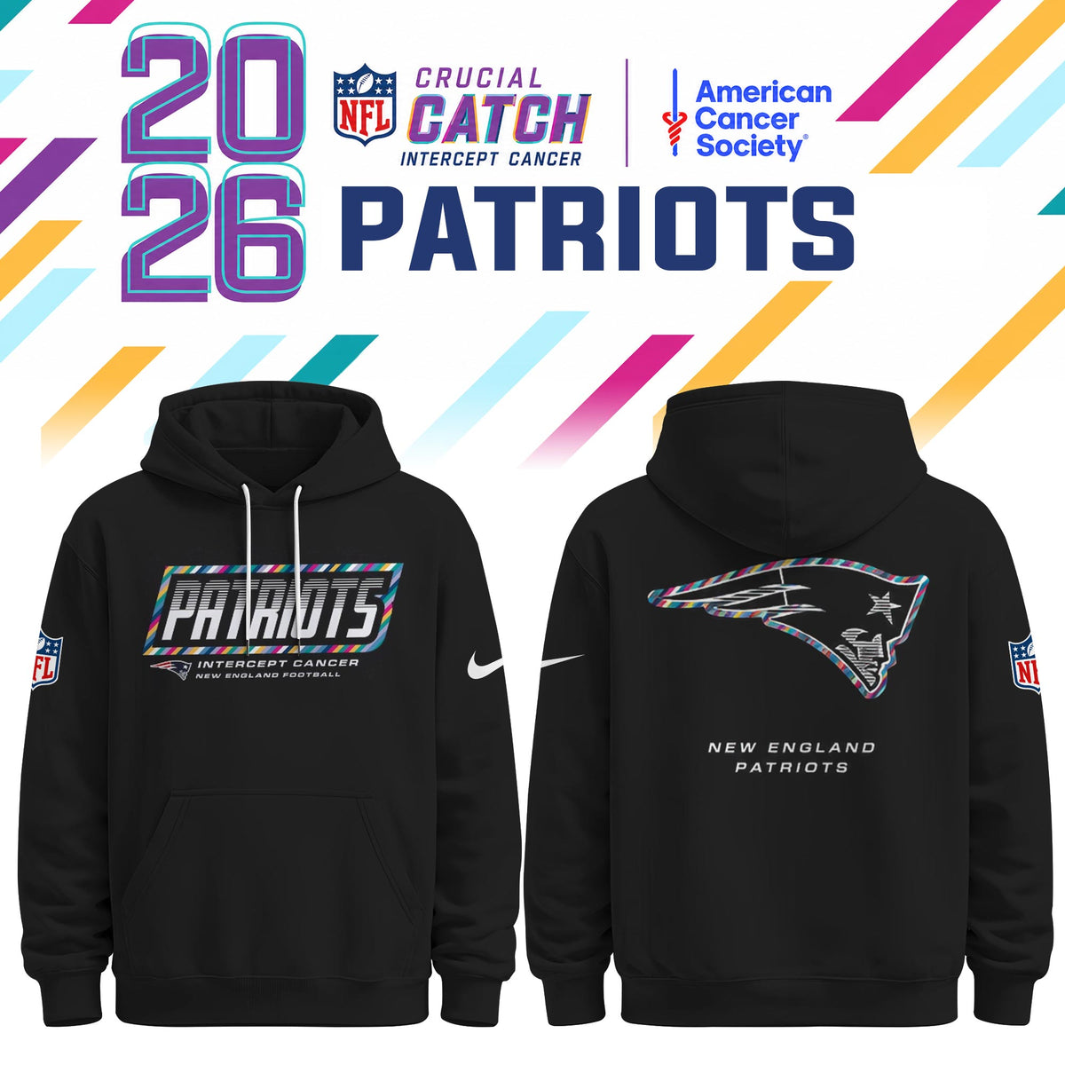 New England Patriots Special Black Crucial Catch 2026 Limited Edition Hoodie