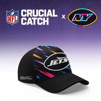 New York Jets Football 2026 Crucial Catch Limited Pink Hoodie, No one fights alone!