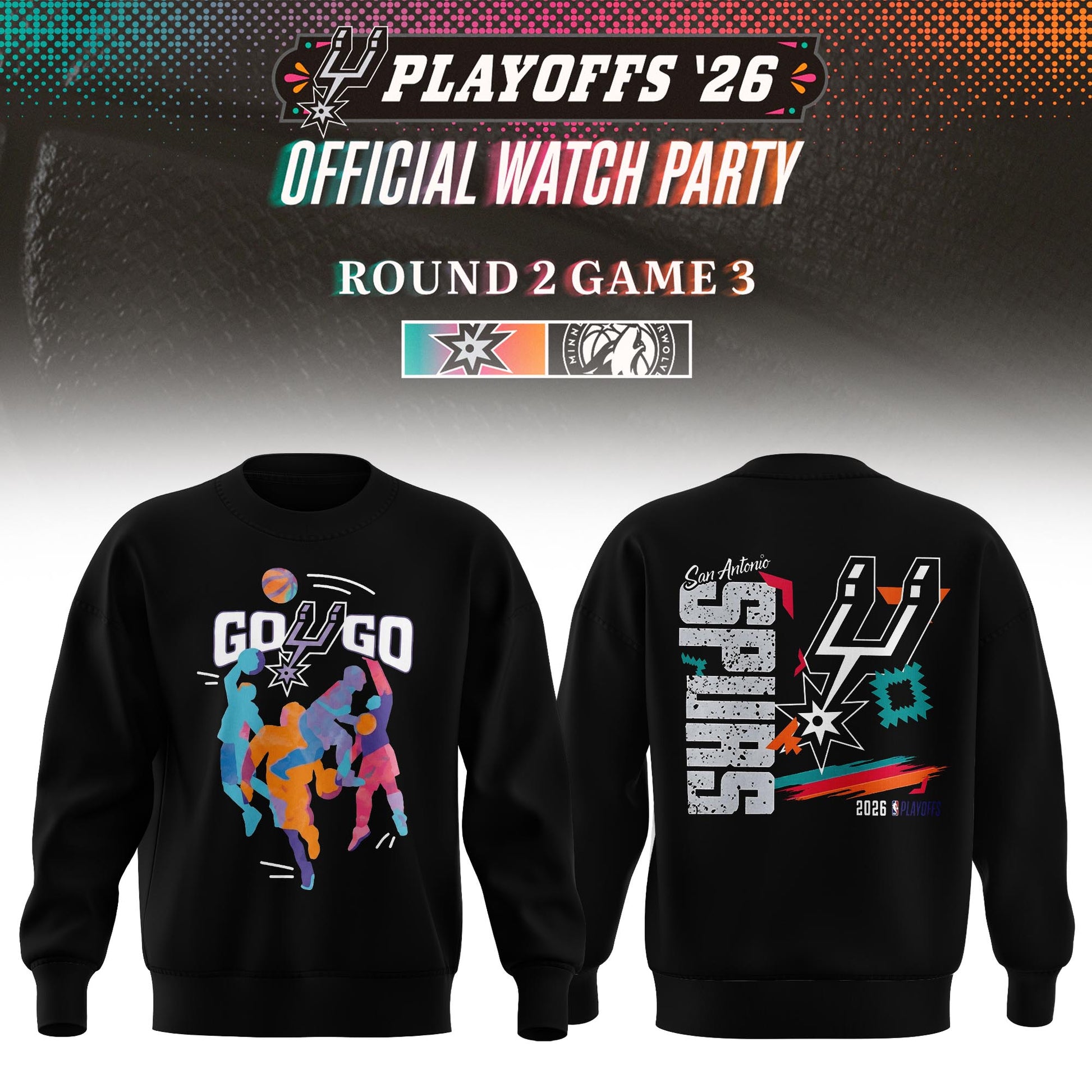 2026 Game3 San Antonio Spurs Playoffs Sweater