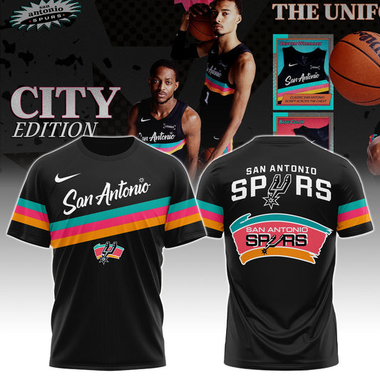 _San Antonio Spurs Classic Colors City Tshirt