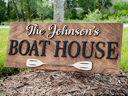 Lake House Wall Art | Nautical Decor | Boat Decor | Custom Lake Decor | 3D Lake House Decor | Lake Gifts | Beach Decor | Lake House Sign