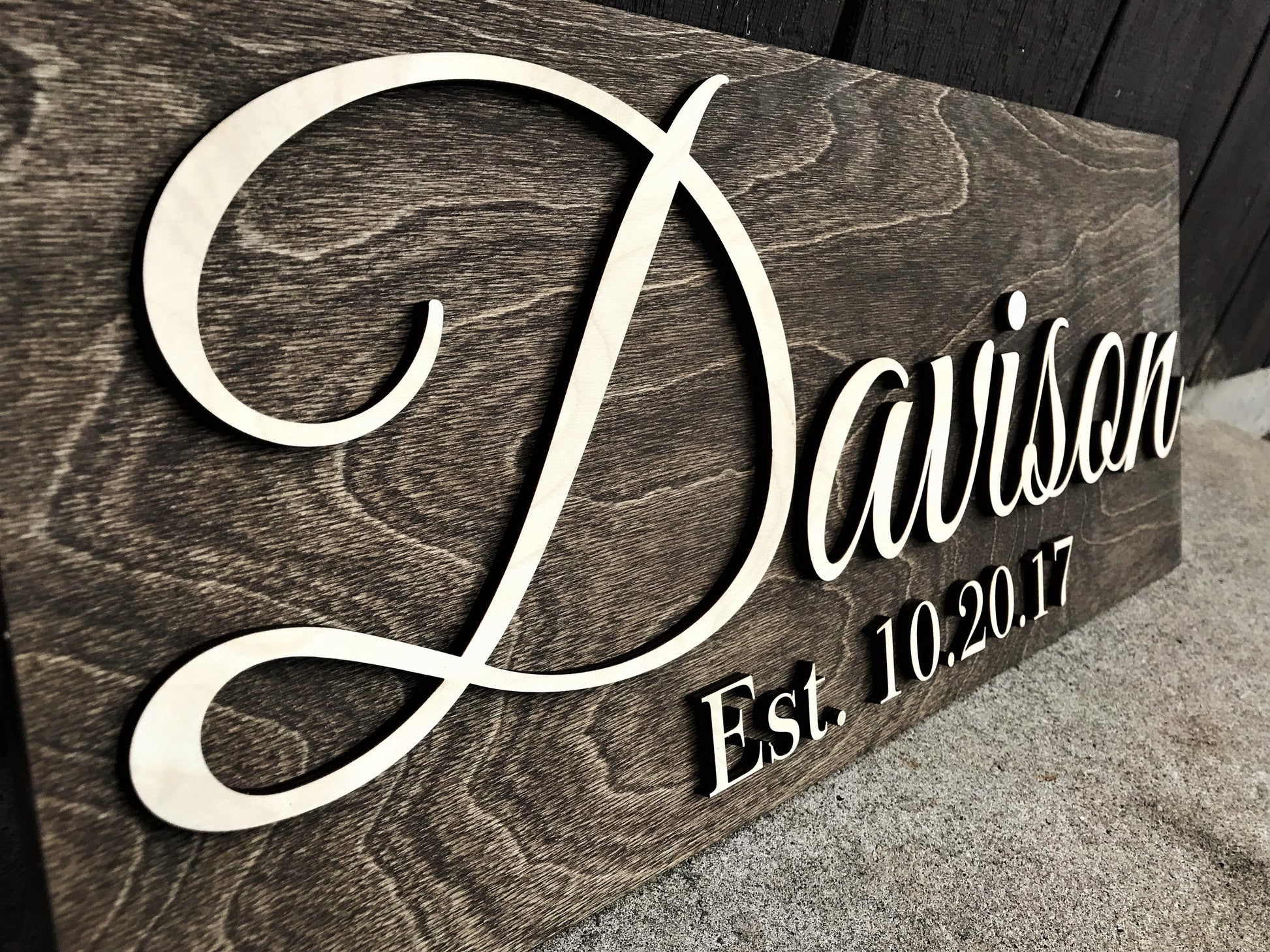 Custom Wood Sign Personalized Wedding Gift Last Name Established Sign Family Name Sign Anniversary Gift Wooden Sign Wedding Sign Couple Gift