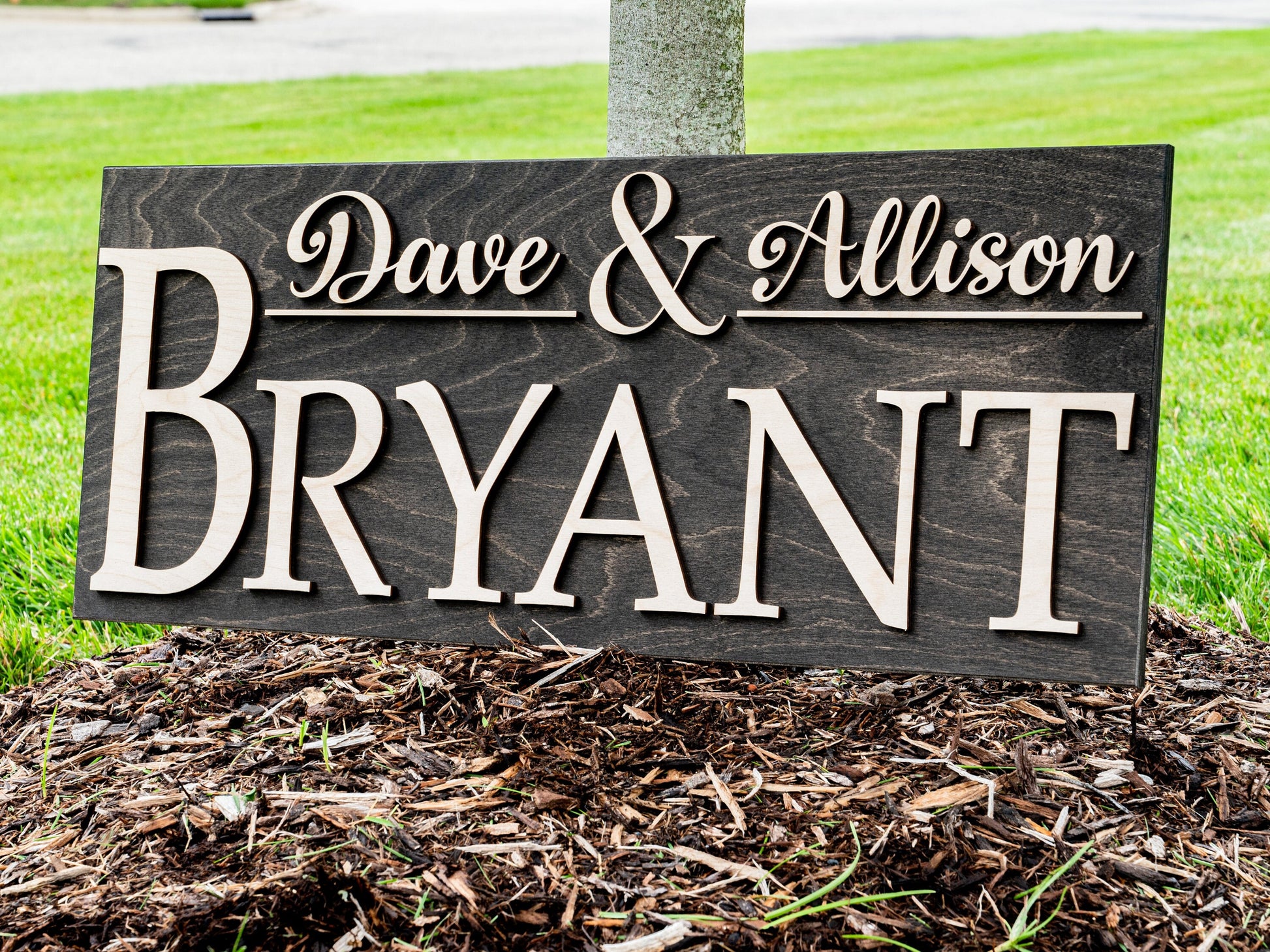 Family Name Sign | Wood Name Sign | Last Name Decor | Couples Sign | Wood Anniversary Gift | Personalized Wedding Decor | Custom Home Decor