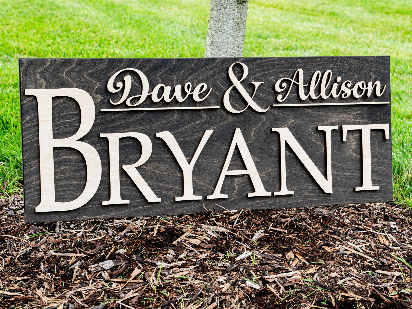 Family Name Sign | Wood Name Sign | Last Name Decor | Couples Sign | Wood Anniversary Gift | Personalized Wedding Decor | Custom Home Decor