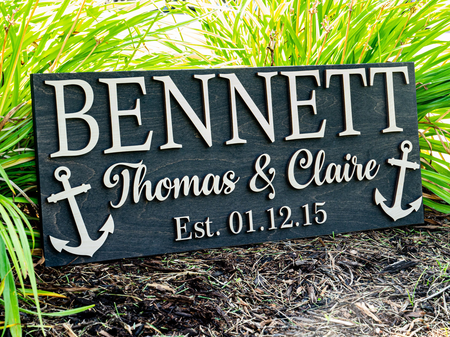 Coastal Decor | Lake House Sign | Lake House Wall Art | Custom Nautical Decor Nautical Wall Decor Anchor Sign Beach House Sign Boater Gifts