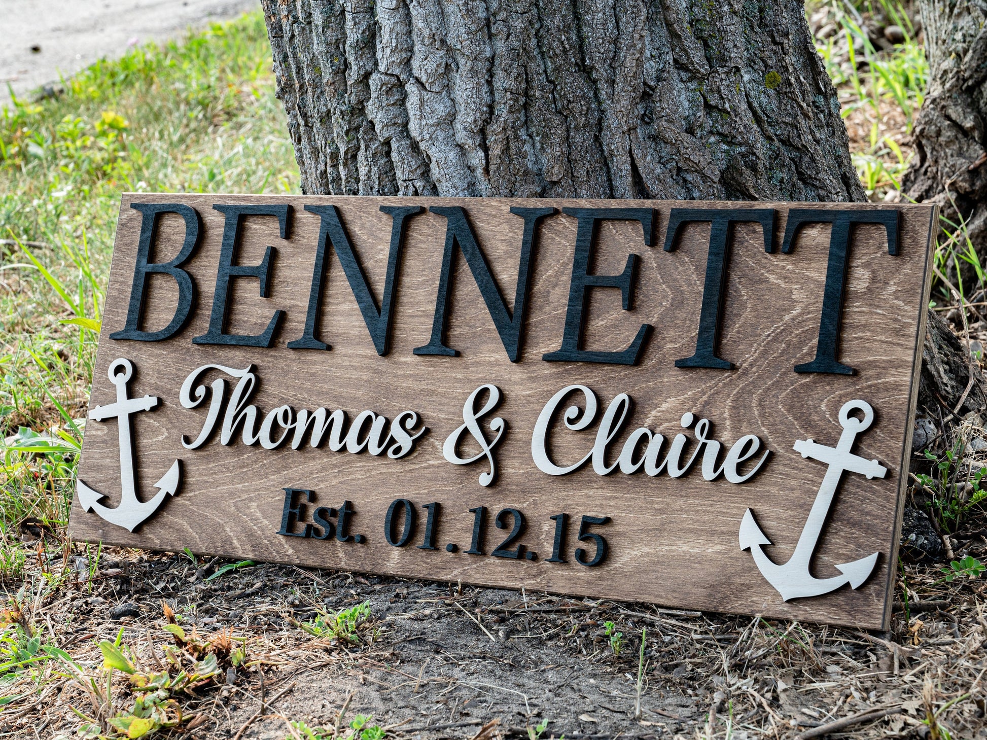 Custom Nautical Decor Nautical Wall Decor Anchor Sign US Navy Decor Beach House Sign Lake House Decor Wood Lakehouse Sign Boater Gifts