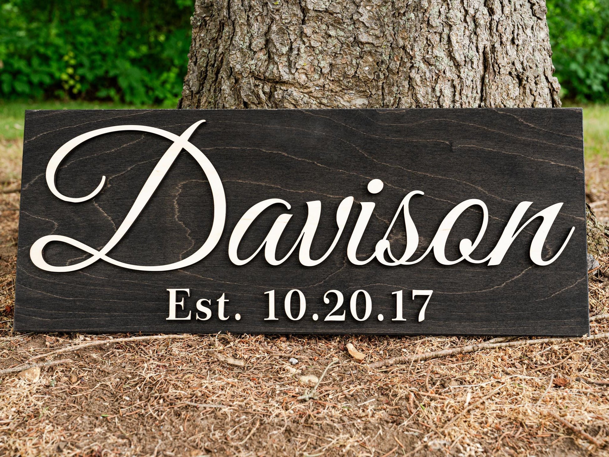 Custom Wood Sign Personalized Wedding Gift Last Name Established Sign Family Name Sign Anniversary Gift Wooden Sign Wedding Sign Couple Gift