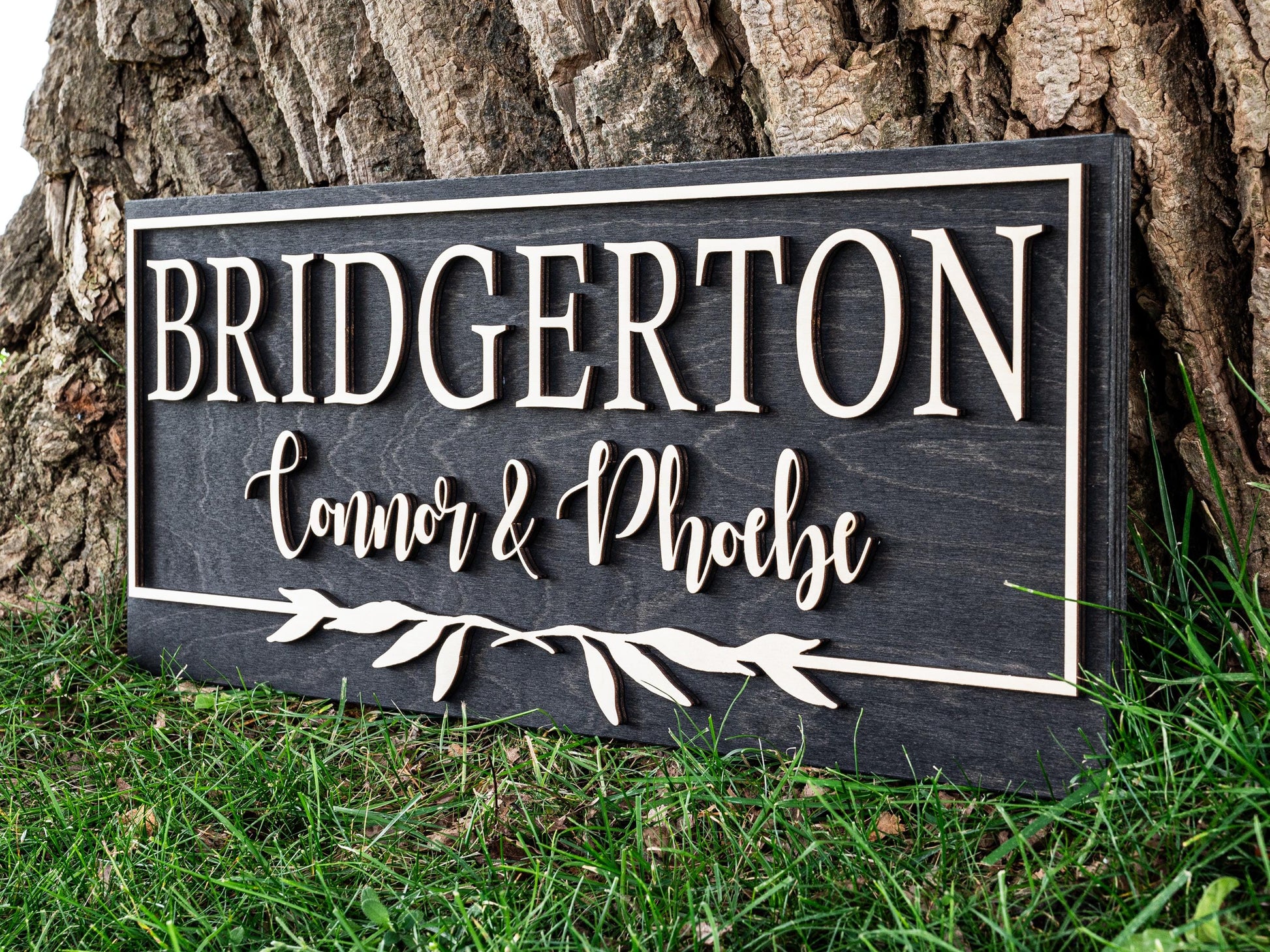 Floral Last Name Sign | Custom Wood Established Sign | Personalized Wedding Gift | Wedding Sign | 3D Sign Family Name Sign Anniversary Gift