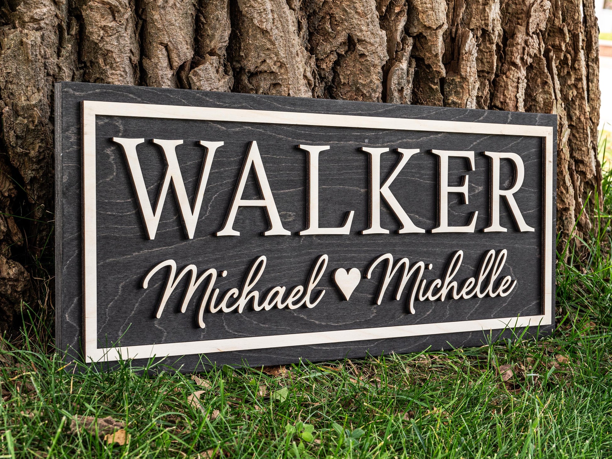Last Name Established Sign | Gift for Couples | Personalized Wedding Gift Anniversary Gift | Bridal Shower Gift | Engagement Gifts Wood Sign
