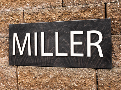 Custom Wedding Gift Last Name Sign | Personalized Wood Name Sign | Family Name Sign | Wooden Sign Wedding Anniversary Gift Couples Sign Gift
