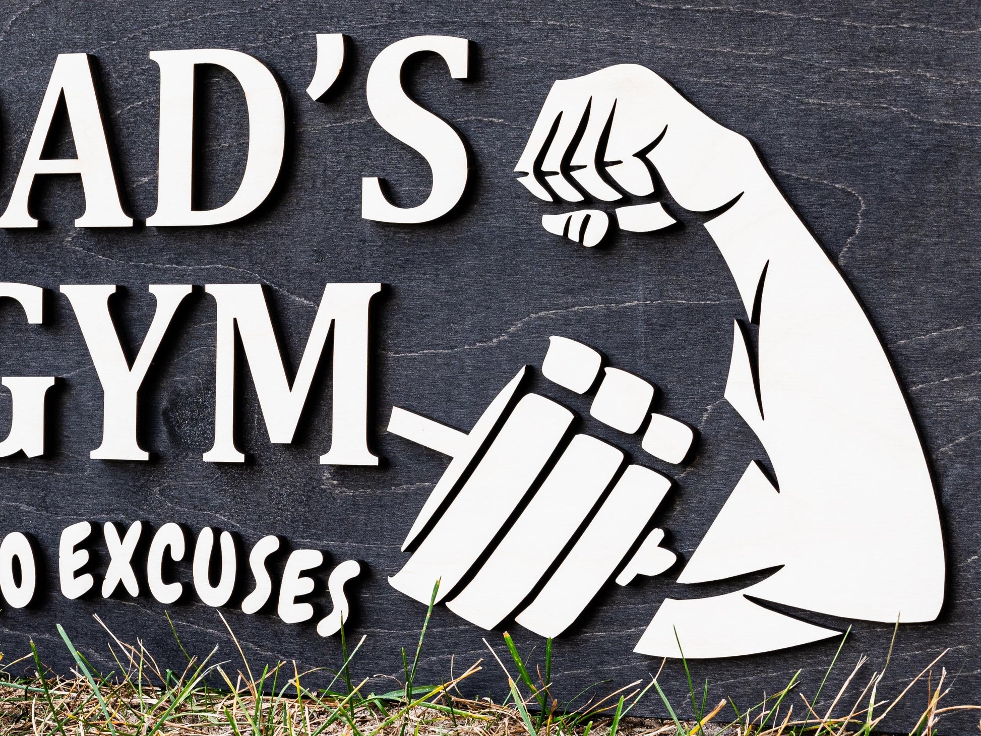 Personalized CrossFit Gym Workout Room Name Sign Home Gym Sign Custom Muscle Name Sign Custom Fathers Day Gift Personalized Gift for Dad Mom