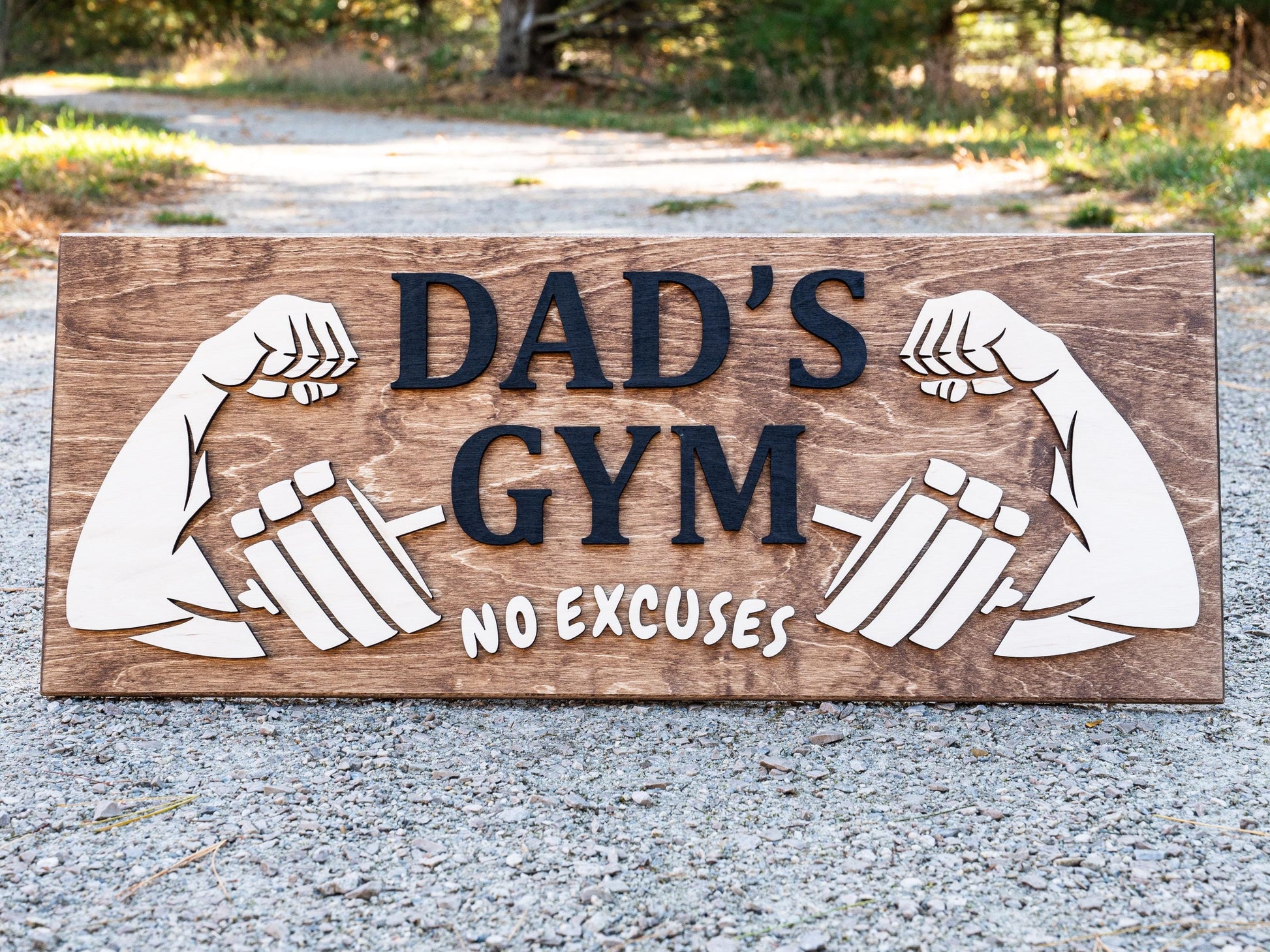 Personalized CrossFit Gym Workout Room Name Sign Home Gym Sign Custom Muscle Name Sign Custom Fathers Day Gift Personalized Gift for Dad Mom