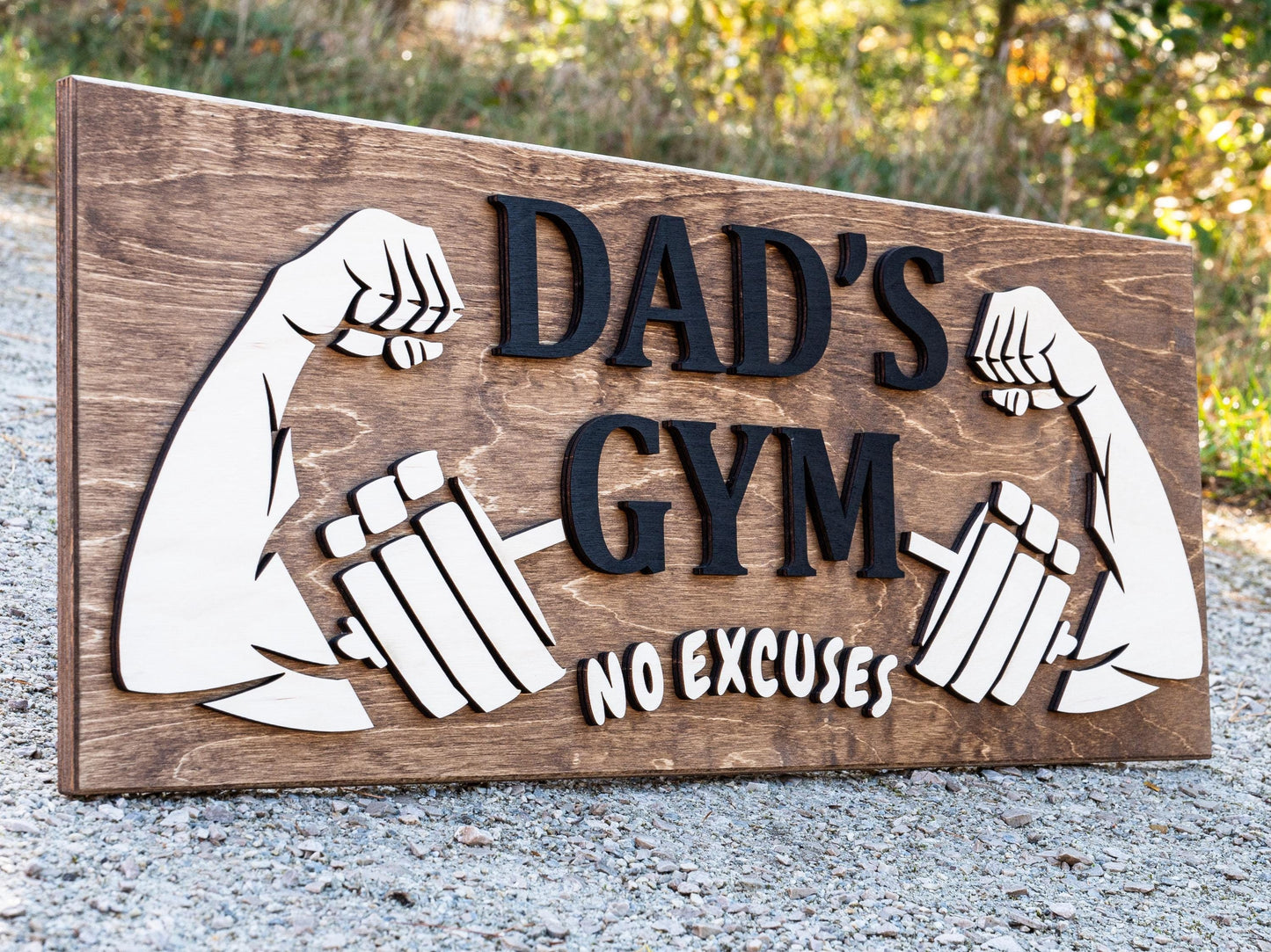 Personalized CrossFit Gym Workout Room Name Sign Home Gym Sign Custom Muscle Name Sign Custom Fathers Day Gift Personalized Gift for Dad Mom