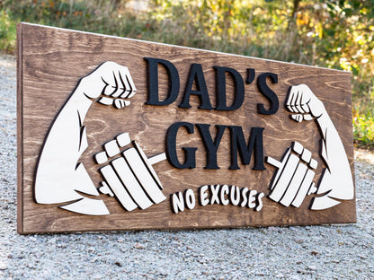 Personalized CrossFit Gym Workout Room Name Sign Home Gym Sign Custom Muscle Name Sign Custom Fathers Day Gift Personalized Gift for Dad Mom