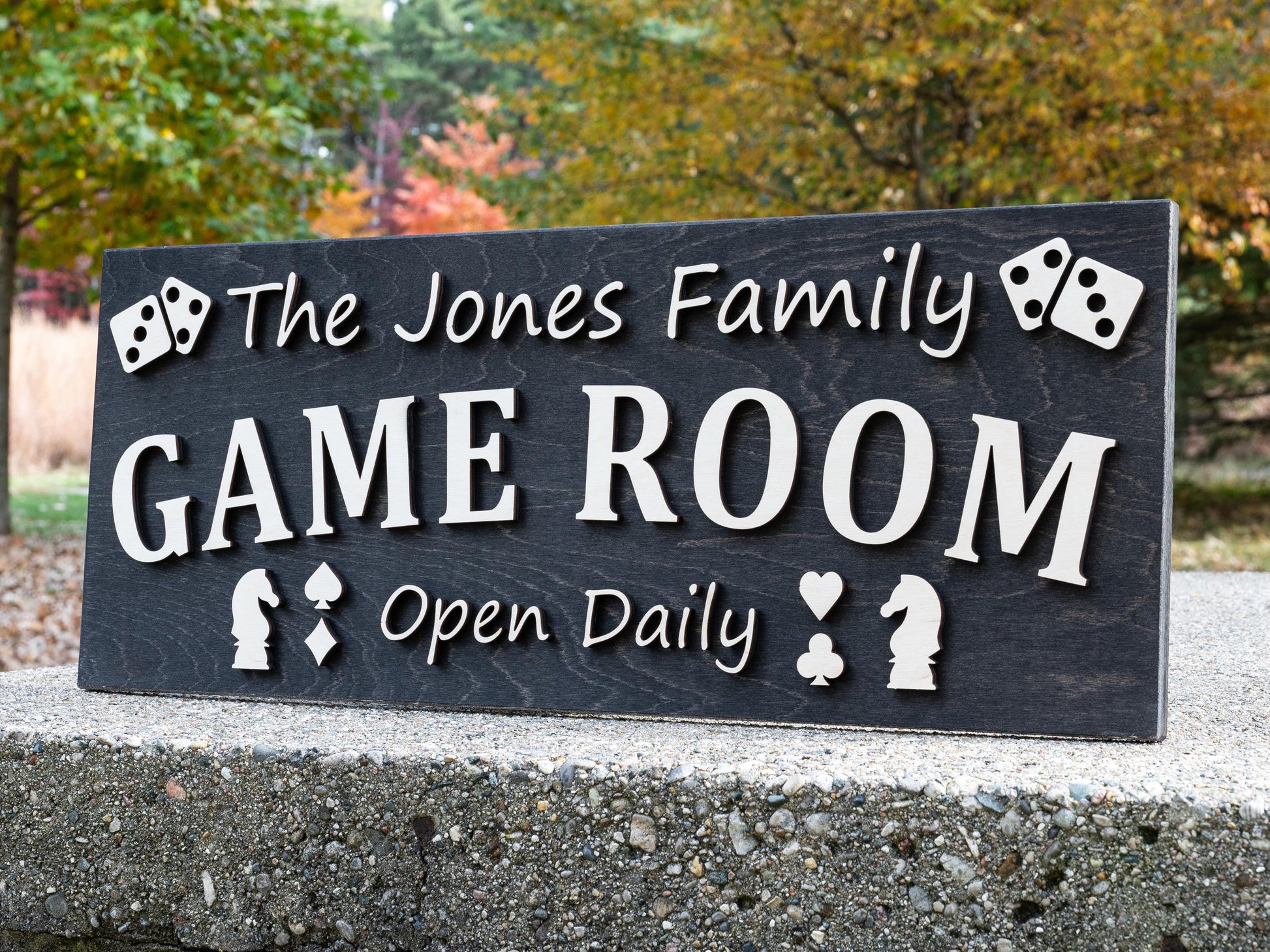 Custom Game Night Gift | Personalized Family Game Night Wood Sign | Family Fun Gift | Game Room Home Decor | Anniversary Gift for Couples
