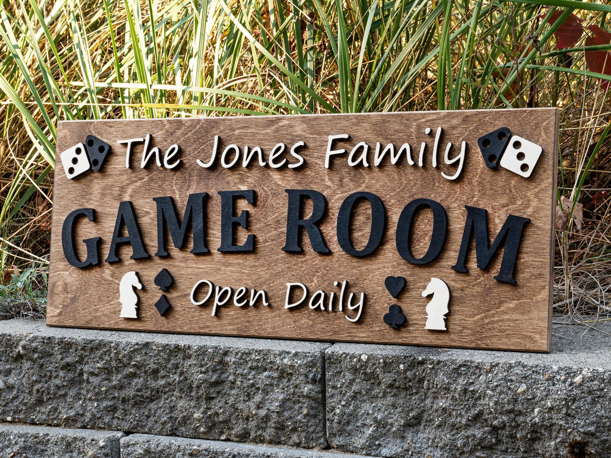 Custom Game Night Gift | Personalized Family Game Night Wood Sign | Family Fun Gift | Game Room Home Decor | Anniversary Gift for Couples