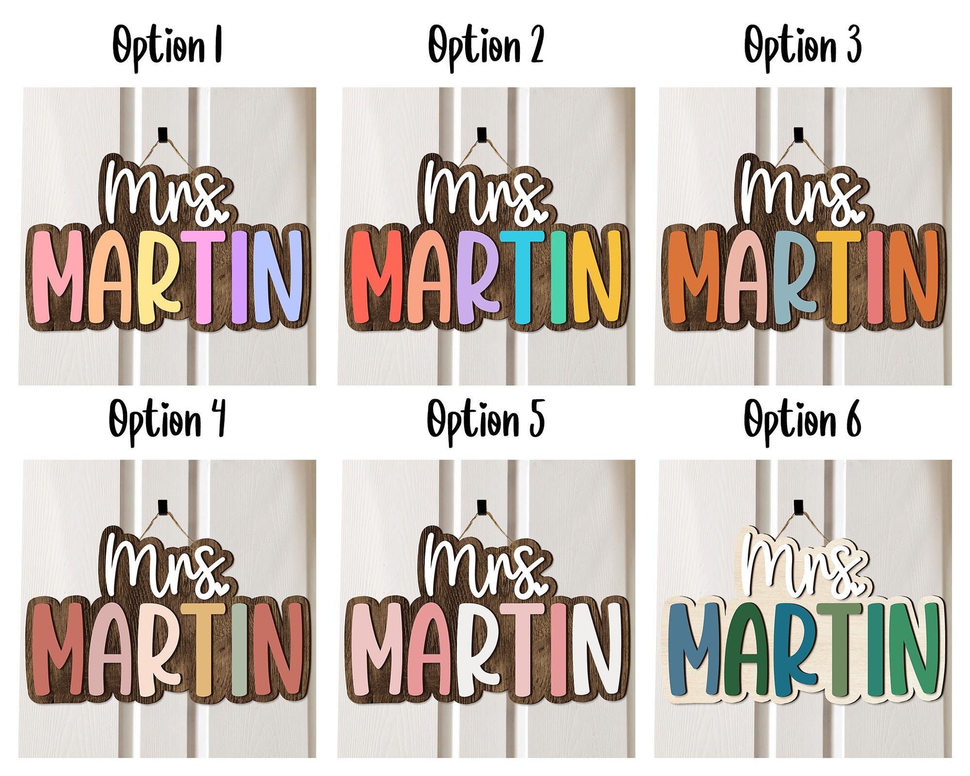 Personalized 3D Teacher Name Door Sign, Teacher Gifts, Classroom Door Hanger, Classroom Welcome Sign, Back To School,1st Day of School Decor