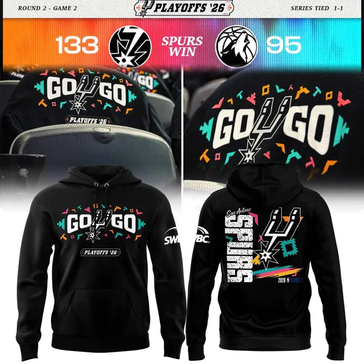 2026 Game 2 San Antonio Spurs Playoffs Hoodie