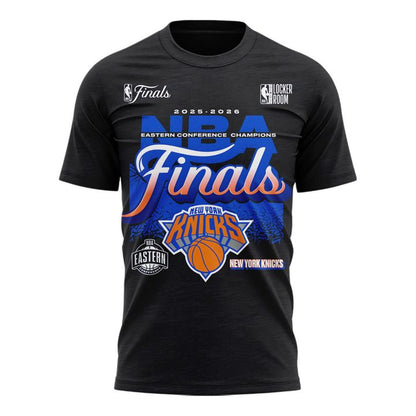 Men's New York Knicks  Charcoal 2026  Eastern Conference Champions Two-Sided T-Shirt