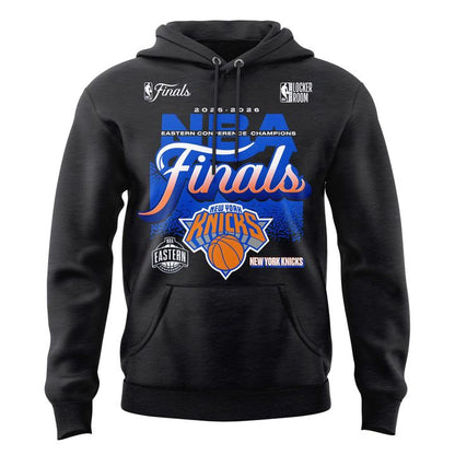 Men's New York Knicks  Charcoal 2026 Eastern Conference Champions Two-Sided Hoodie