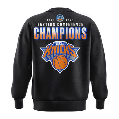Men's New York Knicks  Charcoal 2026  Eastern Conference Champions Two-Sided Sweatshirt