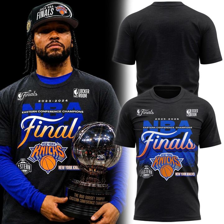 Men's New York Knicks  Charcoal 2026  Eastern Conference Champions Locker Room T-Shirt
