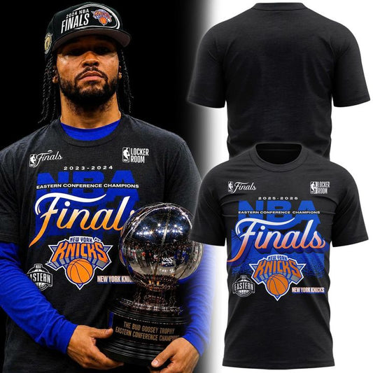 Men's New York Knicks  Charcoal 2026  Eastern Conference Champions Locker Room T-Shirt