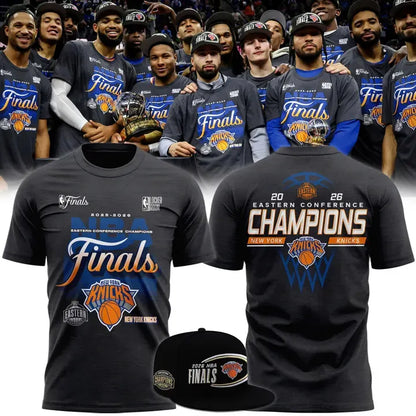 New York Knicks 2026 Eastern Conference Champions Locker Room Tee