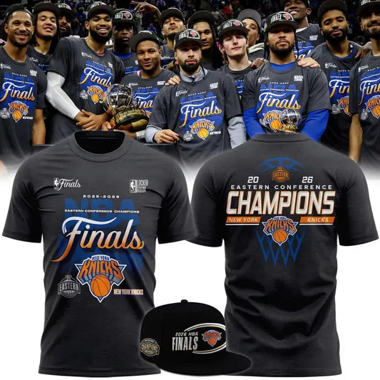 New York Knicks 2026 Eastern Conference Champions Locker Room Tee